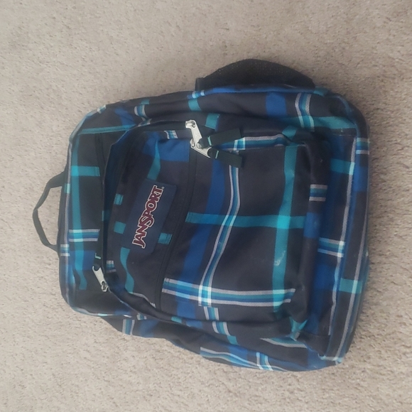 Jansport Bags Jansport Large Multi Compartment Plaid Backpack Poshmark
